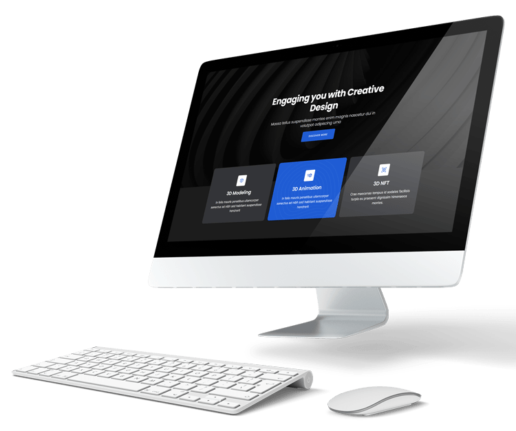 Website-uri Profesionale, Magazine online - desktop mockup
